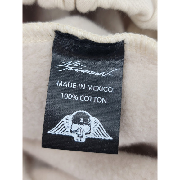 Civil Regime Flame Graphic Cropped Sweatshirt Size Large - Picture 5 of 6